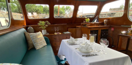 Gourmet Lunch or Dinner Cruise on Seine River in Paris, Olympic boats