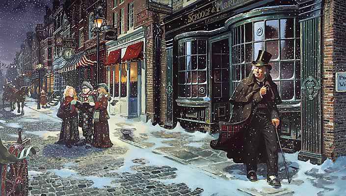 Charles Dickens, Christmas Carol, Christmas tour in London