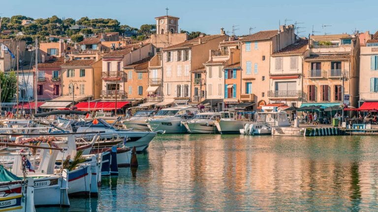 fishing port of Cassis in the South of France, boat tour