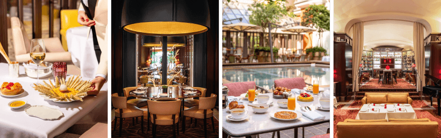 Il Carpaccio, Matsuhisa Paris, La Cuisine, Le Bar Long, Рестораны и бары отеля Le Royal Monceau Paris