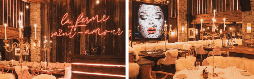 La Ferme Saint-Amour restaurant in Courcheve