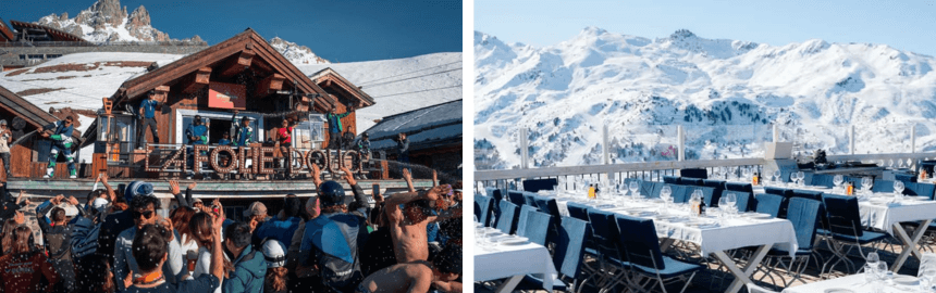 La Folie Douce restaurant in Courcheve