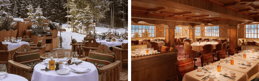 Loulou Courchevel restaurant at Hôtel Barrière Les Neiges