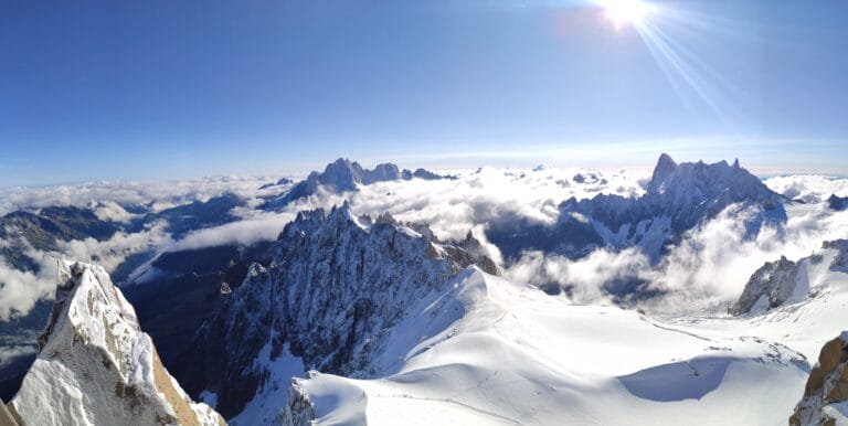 Snow covered Mountains of Chamonix
