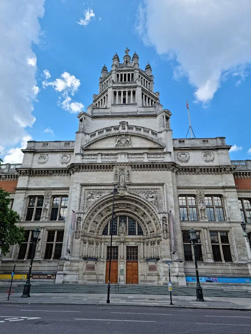 V&A Museum facade, South Kensington, London