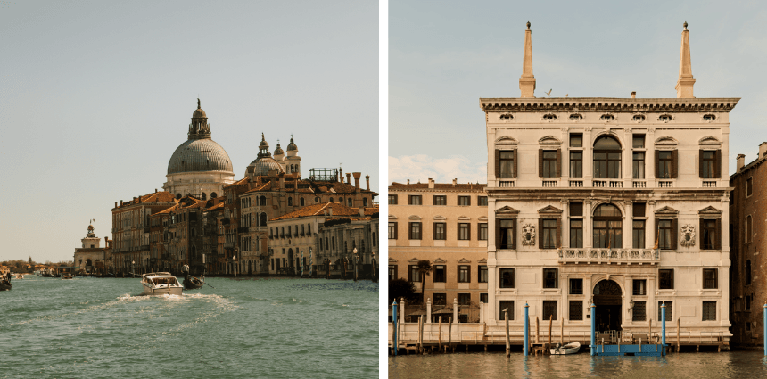 Фасад Aman Venice, вид с воды