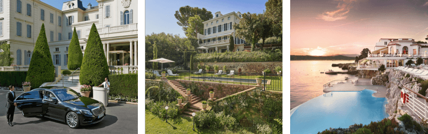 Фасад отеля дю Кап-Эден-Рок