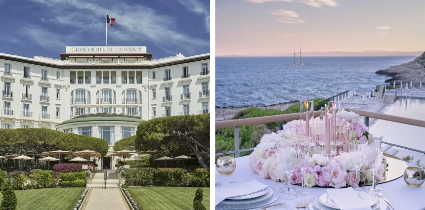 Отель Grand-Hôtel du Cap-Ferrat, фасад отеля Four seasons