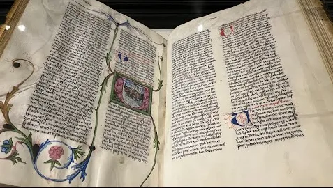 Gutenberg Bible at The British Library
