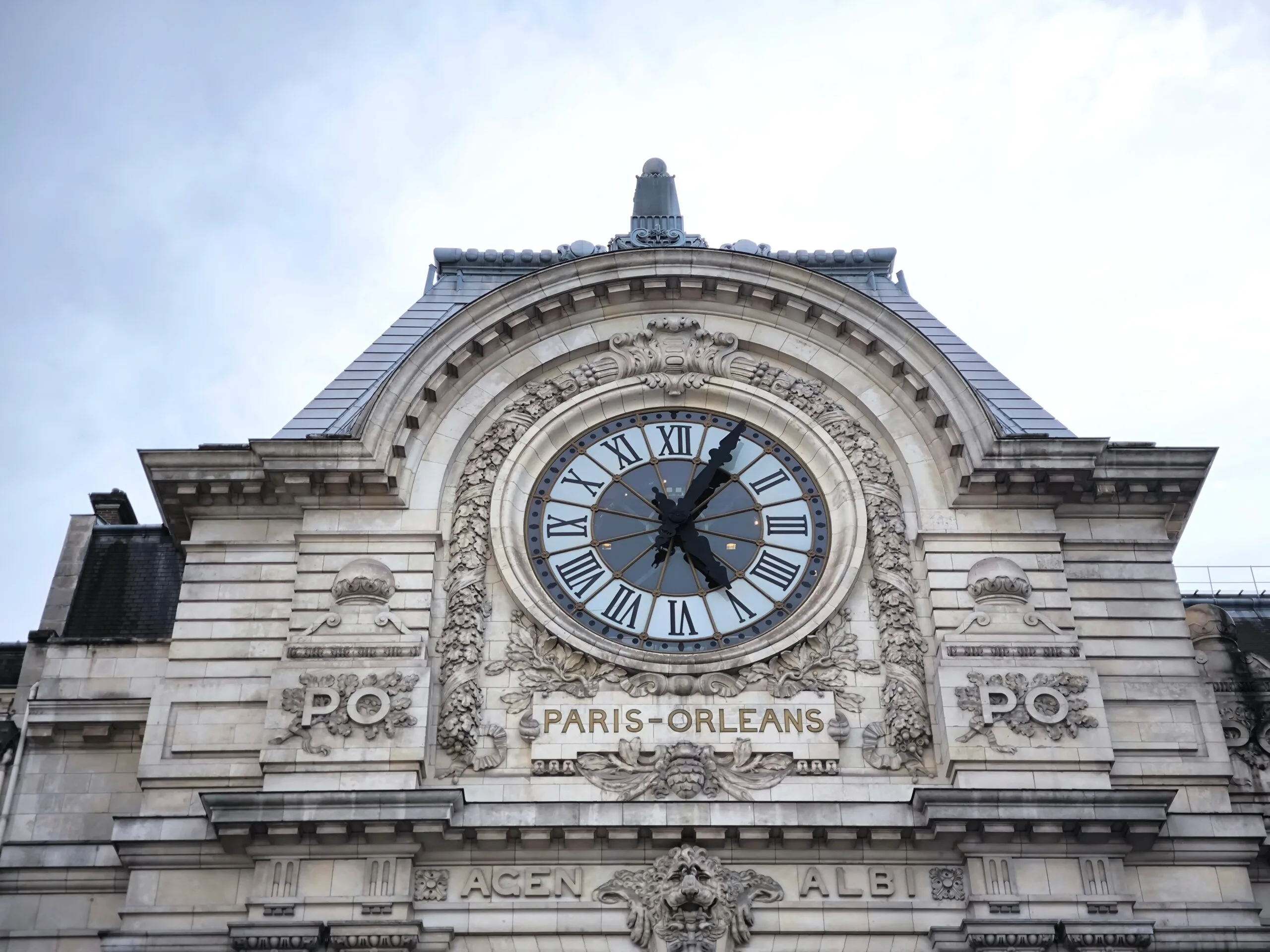 Musée d’Orsay Paris clock, facade