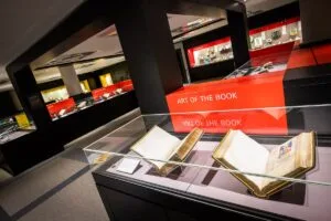 The British Library Books installation