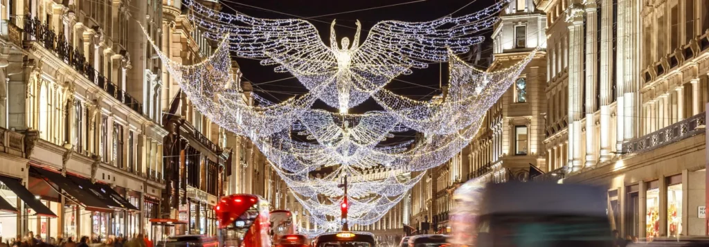 Christmas in London festive lights